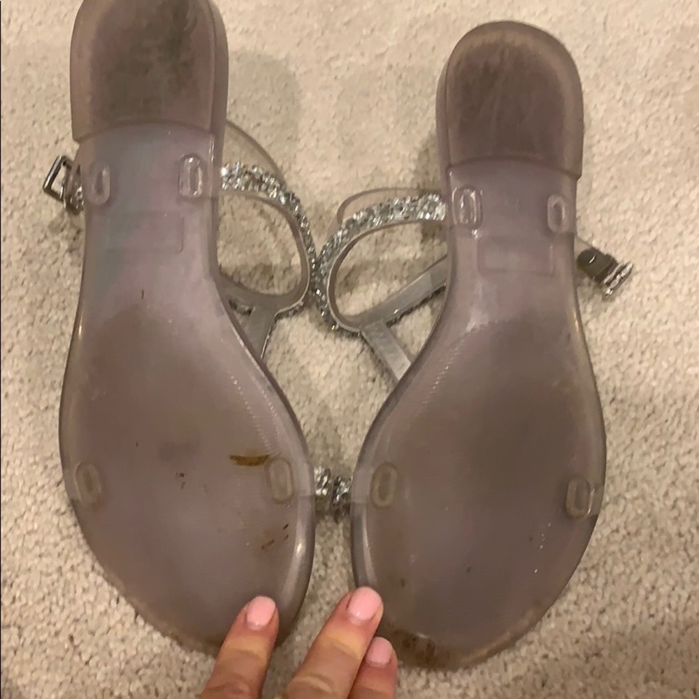 Stuart Weitzman Teezer Crystal Jelly Sandal - Picture 2 of 5